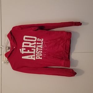 Red Aeropostale hoodie.